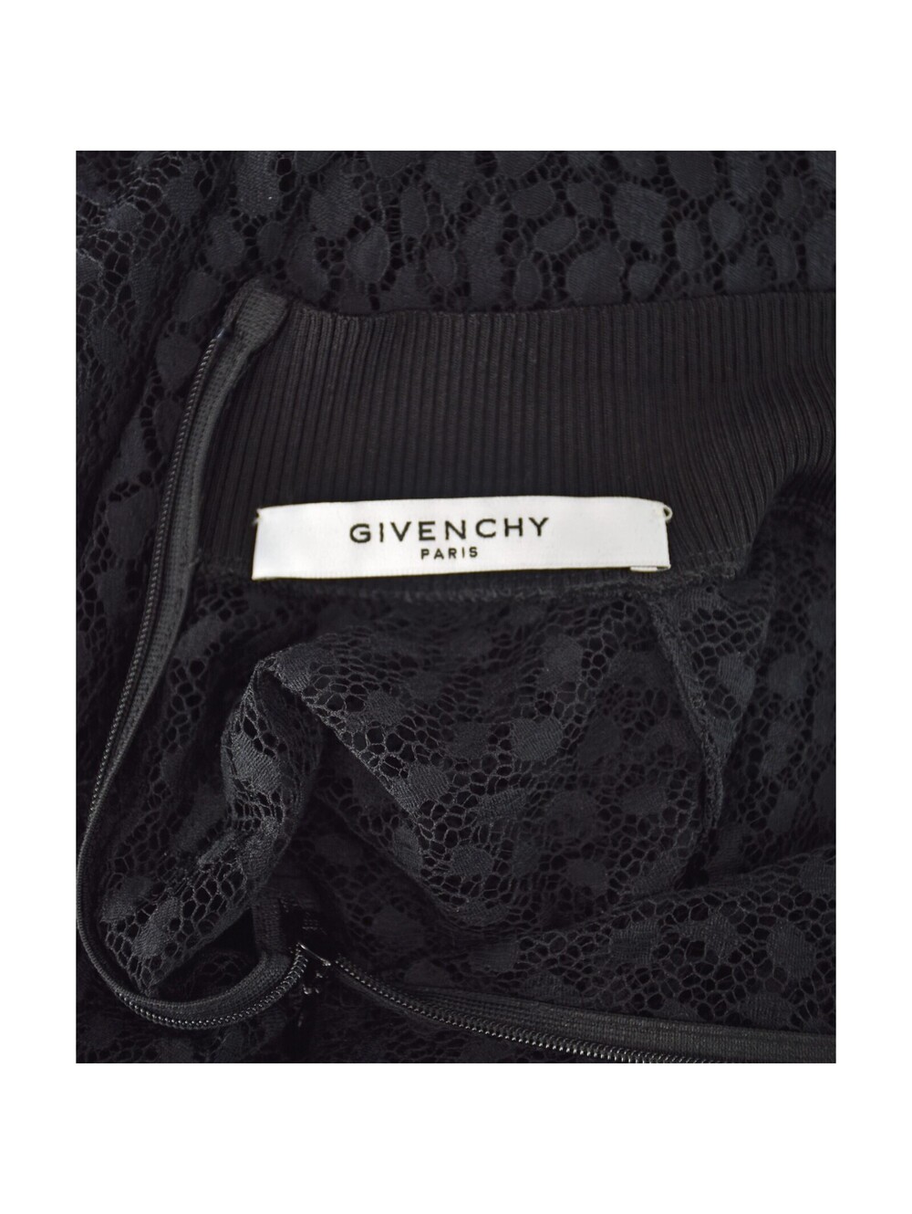 GIVENCHY Black Lace Mock Neck Blouse w Black Silk Camisole, SZ US8-10 NWOT - Picture 8 of 8